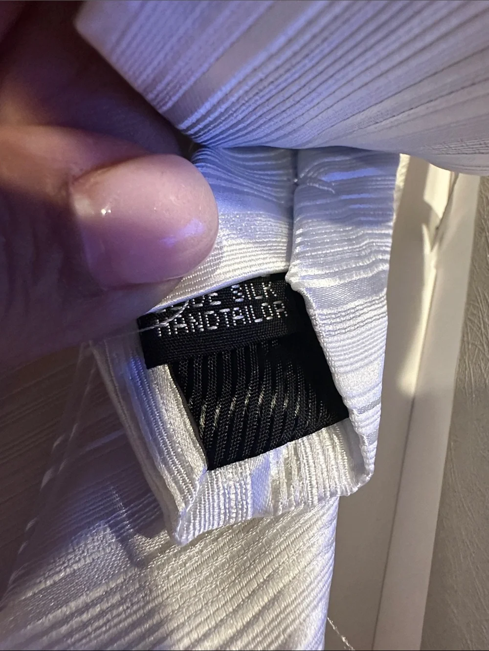 Silver Satin Diagonal Stripe Tie Set100% silk